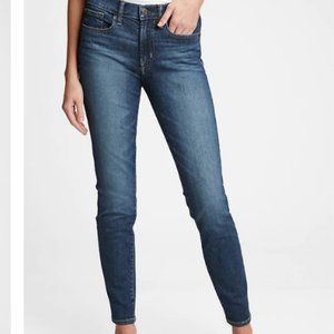 Gap Blue Denim Skinny Jeans Mid Rise